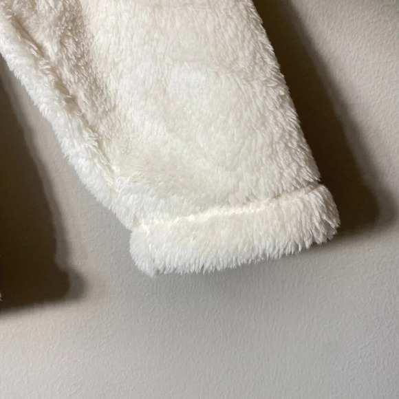 NWOT J. Crew Factory Womens XS Long Sleeve Half-Zip Sherpa Pullover Jacket White - Picture 10 of 16